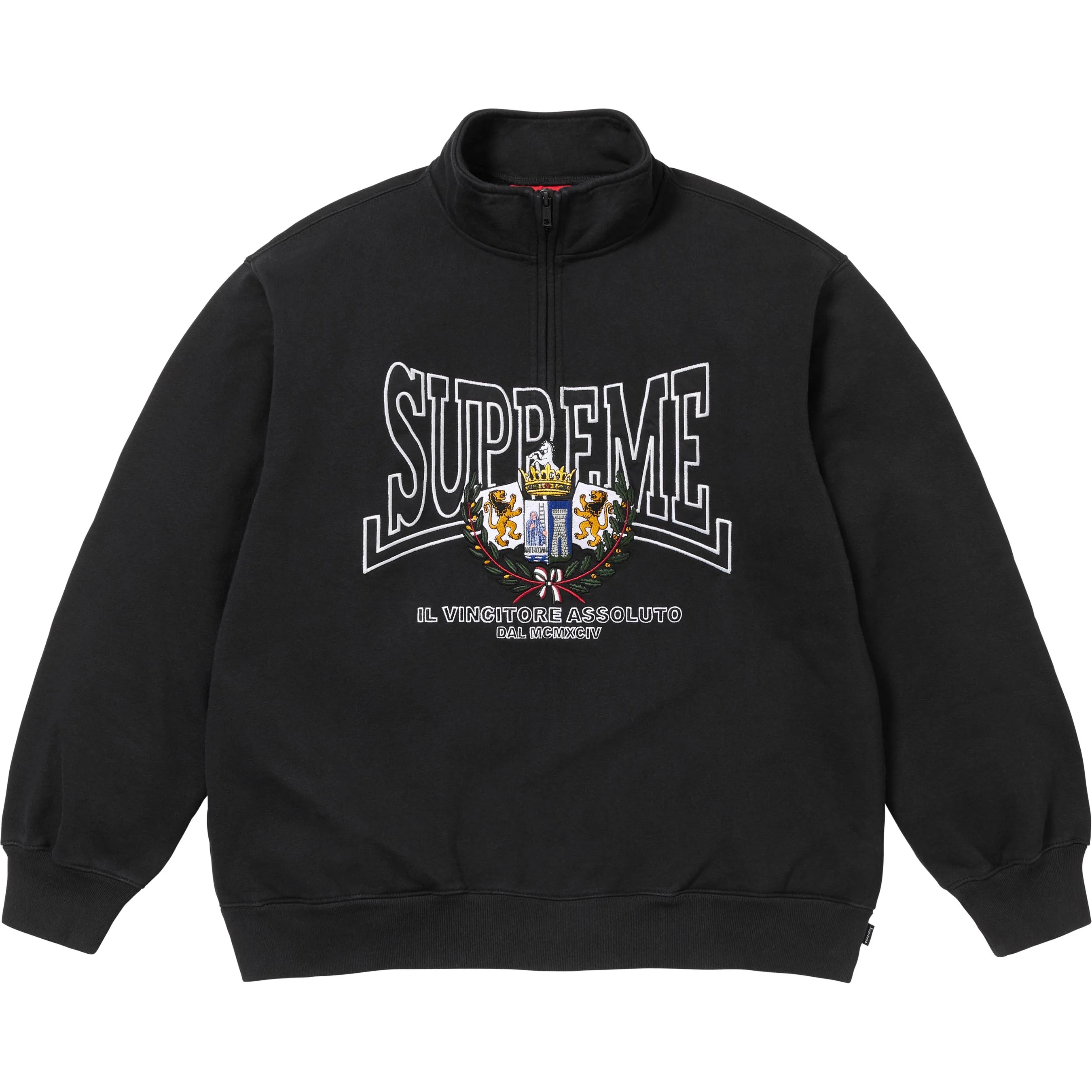 Crest Appliqué Half Zip Pullover view 12
